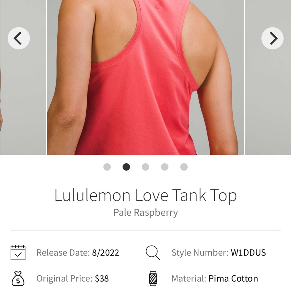 Lululemon Love Tank - Picture 4 of 5
